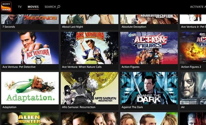 Movie online, P�gina Web y Sistema