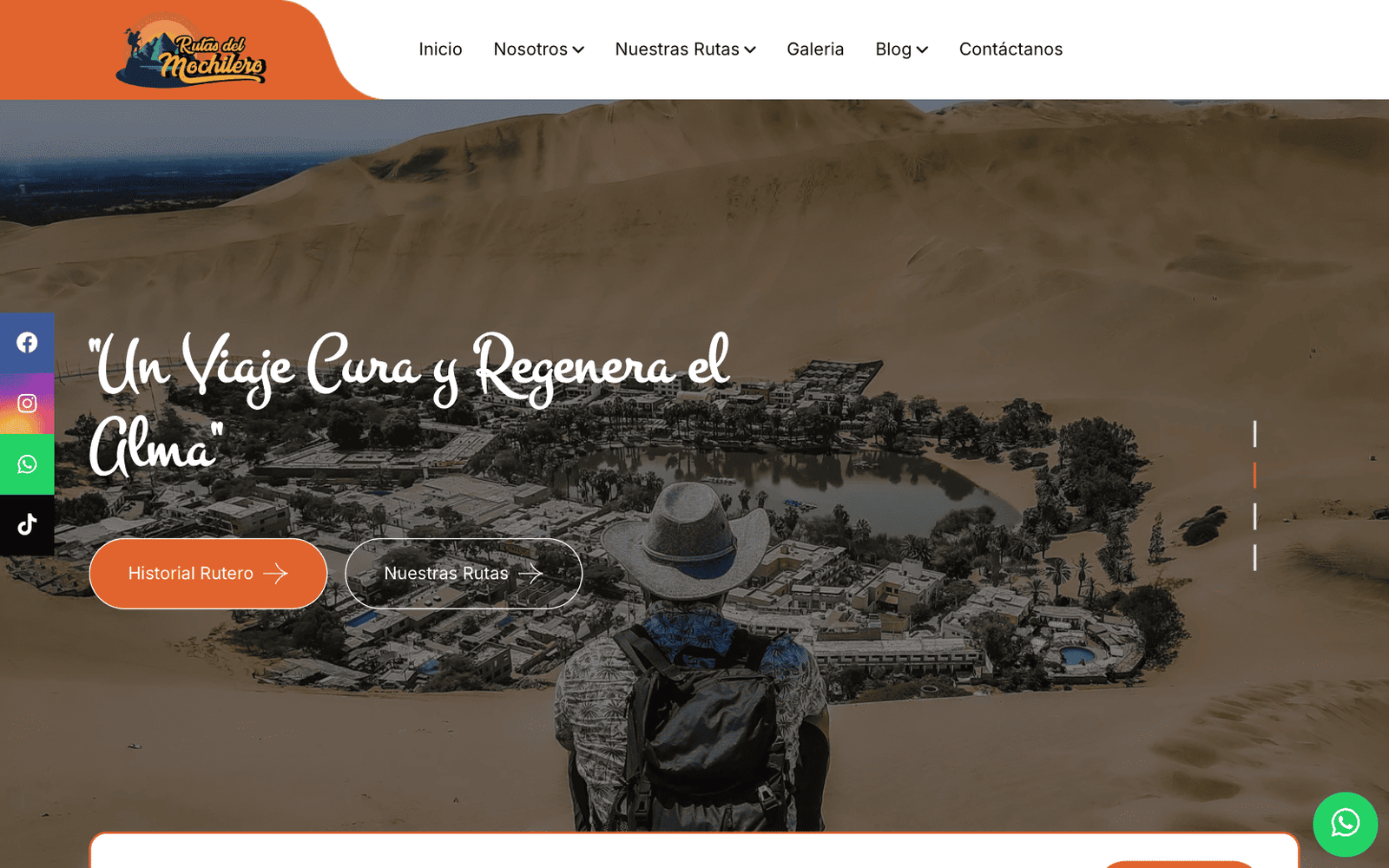 Turismo | Página Web y Blog (tercerizado)