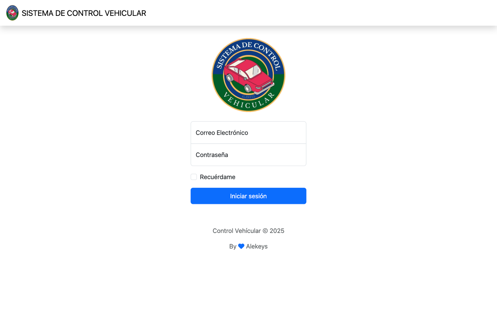 Control Vehicular | Sistema